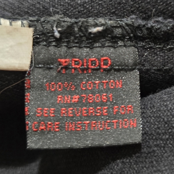 Vintage Tripp NYC Black 100% Cotton Denim Goth Punk Biker Jacket - Picture 13 of 15